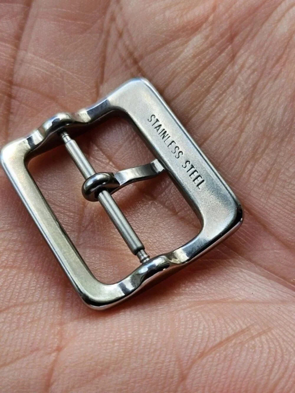 Fossil Strap Buckle Silver Tone Replacement Buckle for Watch Band Size